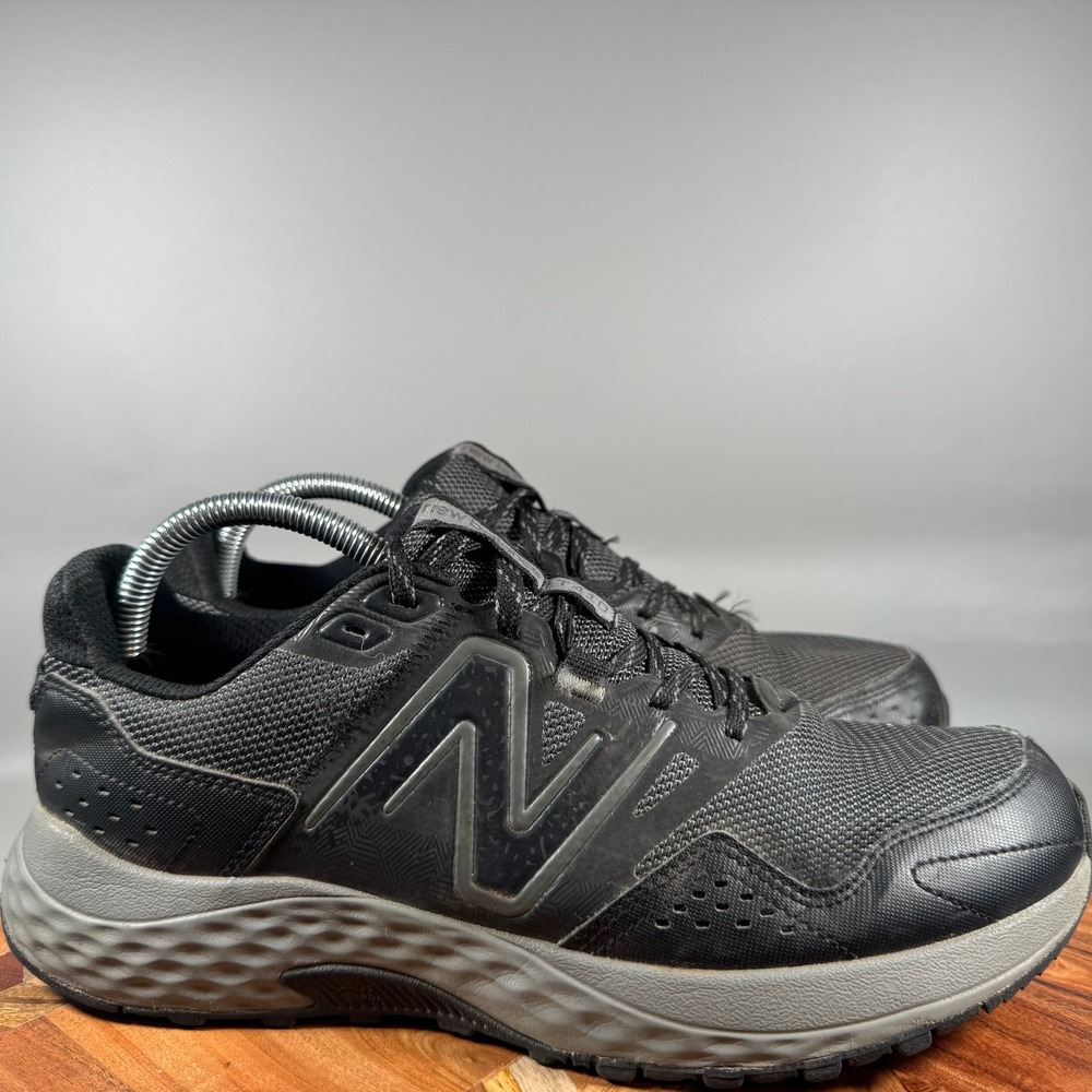 New Balance 410v8 Mens Trail Running Shoes Black Grey MT410LB8 Size 9.5